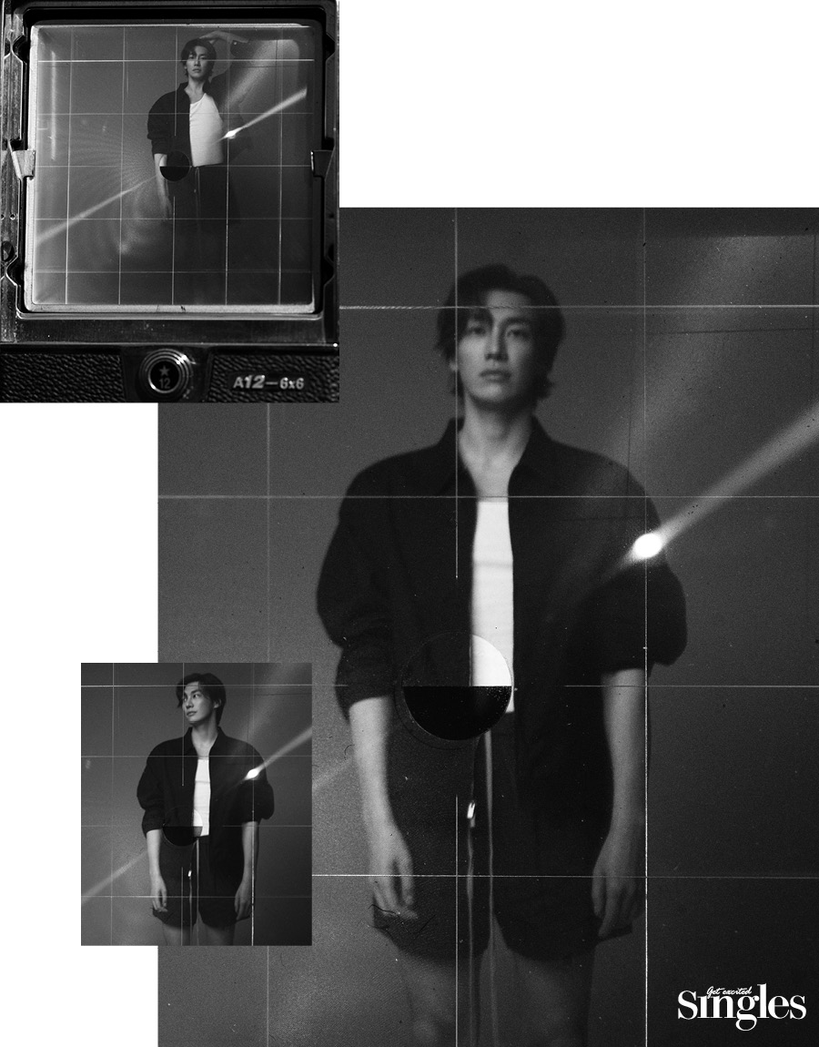 김영광이 피어오브갓 by 부이를 착용하고 촬영한 싱글즈 화보